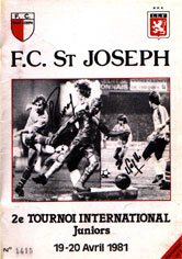 Couverture du magazine du Tournoi U19 de Saint-Joseph 1981