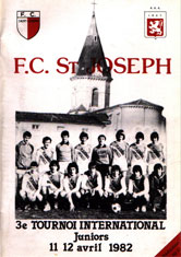 Couverture du magazine du Tournoi U19 de Saint-Joseph 1982