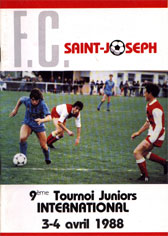 Couverture du magazine du Tournoi U19 de Saint-Joseph 1988
