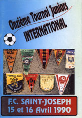 Couverture du magazine du Tournoi U19 de Saint-Joseph 1990