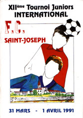 Couverture du magazine du Tournoi U19 de Saint-Joseph 1991