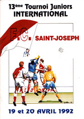 Couverture du magazine du Tournoi U19 de Saint-Joseph 1992